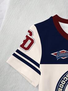 SCOOBY-DOO X SHEIN Áo thun cổ tròn tay ngắn dáng thường ngày cho bé trai, DOO - trắng - Xem 4