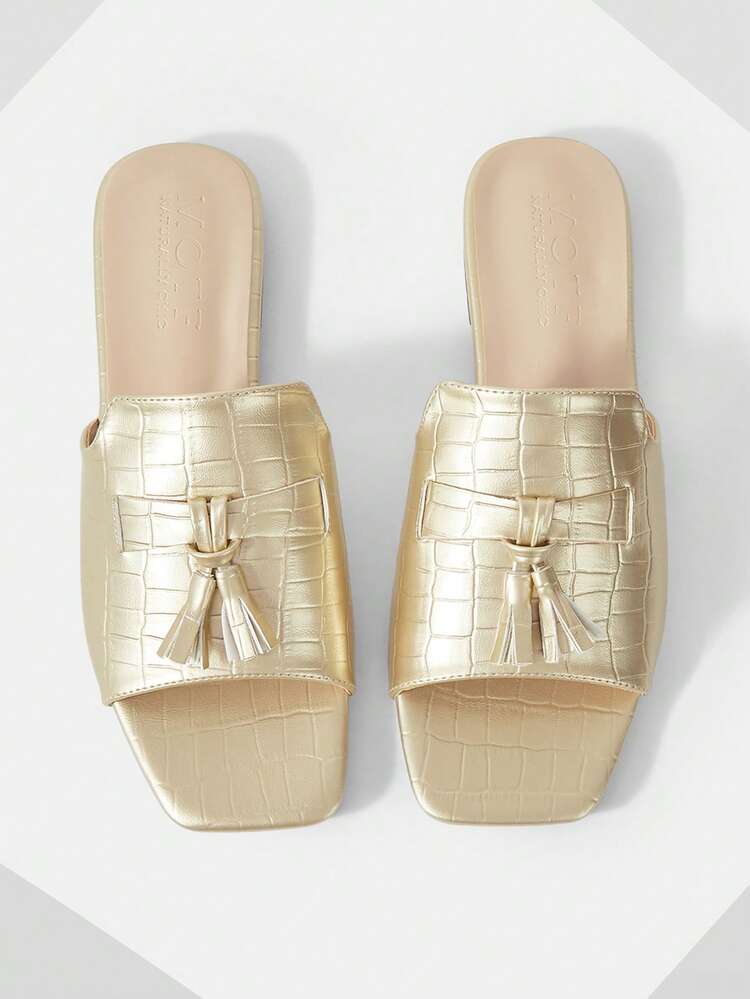 WOMEN'S COMFORTABLE SQUARE TOE SUEDE FRINGED FLAT SANDALS VACATION SHOES, FOR SUMMER NEW YEAR HOLIDAY, SPRING SHOES SPRING BREAK EASTER FOR CHRISTMAS