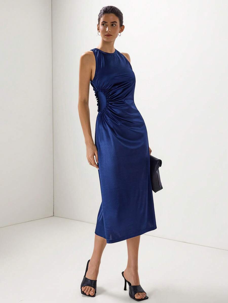 Briarwyn New Women's Sleeveless Casual Maxi Dress, Suitable For Party And Gathering, Spring/Summer - Navy Blue - View 1