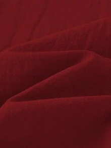 Isle Nomé 标准尺码女士腰带设计休闲度假纯色连衣裙 - 紅色 - 查看 6