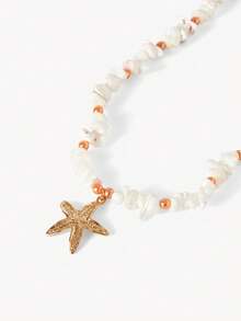 Opalesca Ladies Fashion Necklace, Premium/Elegant/Noble/Everyday/Minimalist, Pearl/Crystal, Summer/Beach/Prom/Party/Vacation/Vacation, Engagement/Wedding/Commitment, Bride, Heart/Flower, Fairy/Mermaid Style (Small Stones Are Naturally Formed, It Is Normal To Have Variegated Colors) - Multicolor - View 8