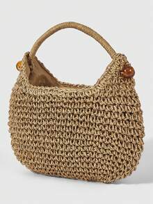 ROMWE Kawaii 度假风户外时尚女包 - 卡其色 - 查看 4