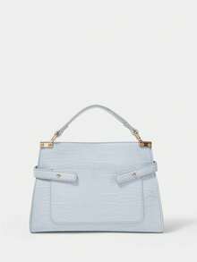 SHECARRY Women's Fashionable Versatile Minimalist Shoulder Bag & Handbag - Baby Blue - View 4