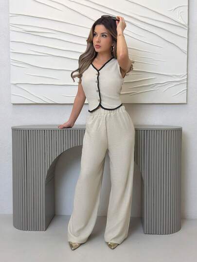 Jemour Women Two Pieces Outfits For Daily Wear Summer Casual