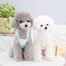 PETSIN Quần áo cho chó, quần áo cho mèo, váy cho thú cưng, bộ sưu tập xuân/hè mới, váy cho cún con, váy công chúa đa năng, họa tiết kẻ sọc, quần áo cho động vật nhỏ, kem chống nắng mát mẻ - Nhiều màu - Xem 12