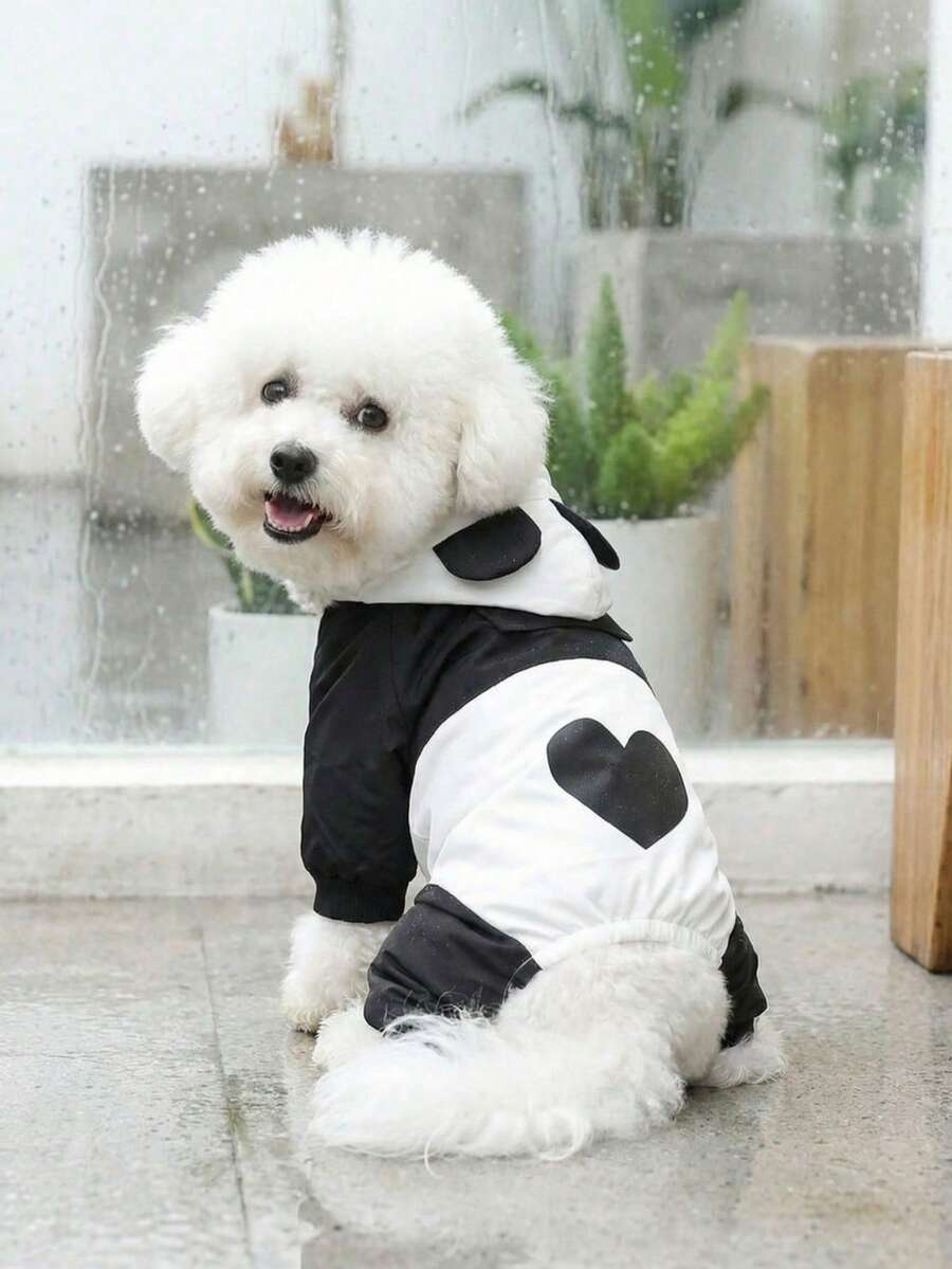 PETSIN Áo mưa chống thấm nước hình khủng long biến hình dành cho chó Bichon Frise, Teddy Bear và các giống chó nhỏ - Quần áo chống thấm nước - Nhiều màu - Xem 1