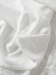 Franclia Elegant Party Romantic Women's Dress Cross Neck Waist Tie A-Line Lace Dress White Dress Women's Elegant Dress Women's Party Date Dress Lace Dress Women's Long Dress Women's Vacation Dress Women's Luxury Evening Dress Formal Dress Country Concert Dress Summer Dress Women's Wedding Guest Dress Beach Dress Vintage Dresses For Woman Zanea Dress For Woman Reception Dresses For Bride White Dress For Women Wedding Elegant Party Dress Wedding Guest Dress - White - View 5