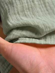 CosyJoli 大码休闲系带长袖衬衫 - 綠色 - 查看 6