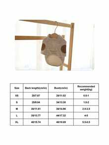 PETSIN Ropa para mascotas: Sudaderas a rayas para osos de peluche, bichones, Yorkshire Terriers, caniche y perros pequeños (para perros y gatos) - Multicolor - Ver 20