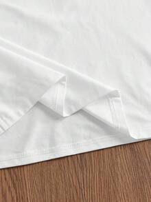 Men's White Short-Sleeve T-Shirt By SWAVVY, Summer - 白色 - 查看 6