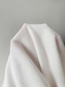 SHEIN EZwear 女士圆领撞色滚边龙虾印花休闲日常针织上衣 - 白色 - 查看 9