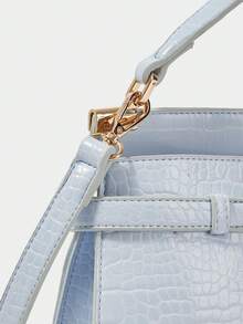 SHECARRY Women's Fashionable Versatile Minimalist Shoulder Bag & Handbag - Baby Blue - View 7