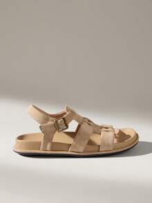 Solecia Ladies Commuter Fashion Versatile Daily Travel Casual Sandals - Apricot - View 1