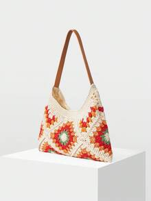 MOTF STYLISH WOMEN'S HAND-WOVEN SHOULDER BAG - Multicolor - View 2