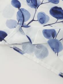 Breezaya Áo tank top nữ dáng rộng, cổ tròn, không tay, họa tiết hoa lá, thích hợp cho mặc thường ngày và đi nghỉ mát. Áo kiểu nữ mùa hè, áo blouse nữ, áo không tay mùa hè cho nữ. - Nhiều màu - Xem 4
