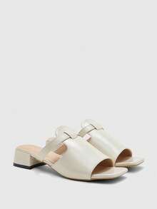 CUCCOO BIZCHIC Giày sandal cao gót dành cho nữ - Màu be - Xem 2