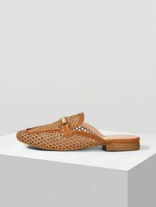 MOTF GIÀY BỆT NỮ KIỂU DÁNG ĐƠN GIẢN VÀ THOẢI MÁI, ĐA NĂNG, THÍCH HỢP CHO GIẢI TRÍ, CÔNG SỞ VÀ ĐI LẠI HÀNG NGÀY. - màu nâu - Xem 2