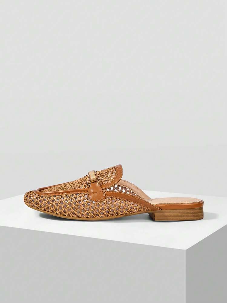 BUCKLE SIMPLE AND GENEROUS FASHION VERSATILE LEISURE WORKPLACE COMMUTE EMPTY WOMEN FLAT SHOES