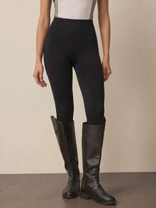 With My Calm With My Calm Legging Olahraga Berkuda Tanpa Jahitan untuk Wanita, Seksi, Modis, dan Nyaman - Hitam - View 1