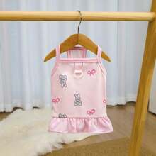 PETSIN Quần áo cho chó, quần áo cho mèo, váy cho thú cưng, bộ sưu tập xuân/hè mới, váy cho cún con, váy công chúa đa năng, họa tiết kẻ sọc, quần áo cho động vật nhỏ, kem chống nắng mát mẻ - Nhiều màu - Xem 16