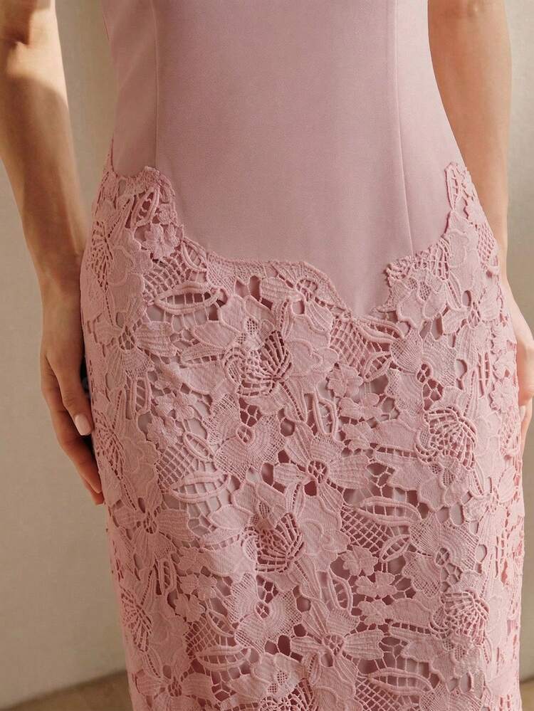 Summer Fashionable & Elegant Lace Patchwork Mermaid Dress For Women