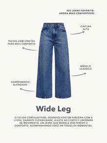 Daynim Quần jeans ống rộng cạp cao không thắt lưng - Rửa trung bình - Xem 10