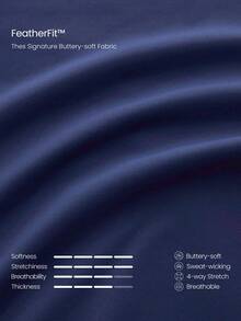 GLOWMODE Quần short FeatherFit™ GlowEscape 4.3" với các tấm lưới sọc bên hông, thích hợp cho kỳ nghỉ hè, du lịch, đi biển và mặc hàng ngày. - Dark Blue - Xem 6