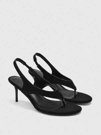 CUCCOO BIZCHIC Women's Autumn/Winter New Arrival Round Toe High Heel Sandals, Elegant, Sweet, Romantic, Suitable For Afternoon Tea, Dates, Fashion Parties, Workwear, Versatile, Halloween