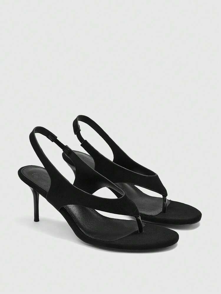 CUCCOO BIZCHIC Women's Autumn/Winter New Arrival Round Toe High Heel Sandals, Elegant, Sweet, Romantic, Suitable For Afternoon Tea, Dates, Fashion Parties, Workwear, Versatile, Halloween