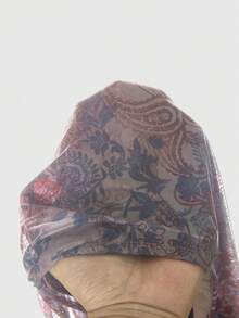 ROMWE Hippie 女士印花露肩喇叭袖上衣 - 彩色 - 查看 5