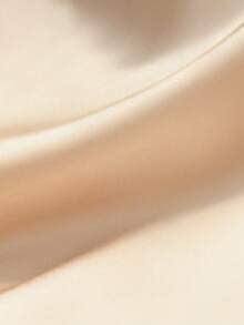 Franclia 女士优雅圆领珍珠装饰短袖T恤，适合通勤，两件套搭配长款喇叭休闲裙 - 杏色 - 查看 3