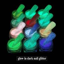 Luminous Pigment Powder Set, Fluorescent Nail Pigment Powder, Holographic Shine Sugar Coated Mermaid Powder, Ultra Fine Glitter - Multicolor - View 3