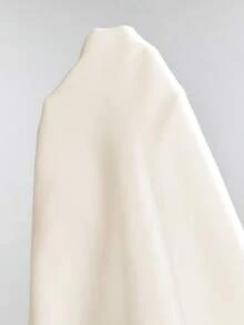 Ontre Áo thun nữ 2026SS màu mơ nhạt, chất liệu giống vải lanh, thoải mái, co giãn, cổ tròn, tay raglan, thiết kế chữ H, cổ tay nhún, điểm nhấn phối màu, phong cách hiện đại, năng động, công sở, thanh lịch, cổ điển, chất liệu cao cấp, thích hợp cho sân bay. - Màu be - Xem 8