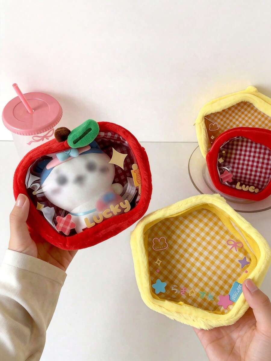 Cartoon Star Toy Organizer Bag - Dust-Proof Display Carrier For Dolls, And Badges - Multicolor - View 1