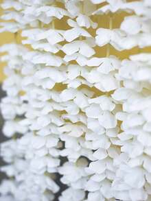 10支人造绣球花/樱花藤蔓花环，装饰花藤，情人节礼物，家居装饰，餐桌，卧室，婚礼场地，户外花园，新年装饰 - 彩色 - 查看 2