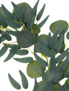 4件套人造绿叶藤蔓，100厘米绿色植物叶子花环，包含桉树叶和柳叶装饰，适用于婚礼、派对、家居装饰、仿真植物、秋季装饰、房间、书桌、花园装饰、房间装饰用品 - 彩色 - 查看 5