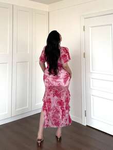 Vibekara Plus Size Tie-Dye Flowy Dress - Multicolor - View 2