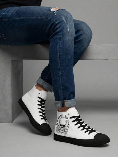 Tenis mujer hombre unisex estampados  de gym fitness tipo bota para mujer, hombre diseño moderno y versátil; perfectos para un look urbano, casual y lleno de personalidad. Ideales para combinar con jeans, pantalones, shorts y vestidos, brindando comodidad, soporte y un toque creativo en tu día a día, escuela, trabajo, viajes y actividades al aire libre. Disponibles en variedad de estampados para expresar tu estilo único. negro blanco con suela liga