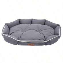 1PC Dog/Cat Bed, Suitable For Small/Medium/Large Dogs, All Season, Scratch & Bite Resistant, Machine/Hand Washable, Soft & Comfortable Fabric, Waterproof & Anti-Slip, Pet Sleeping Mat (Refer To Size Chart In Detail Images) - Beige - View 14