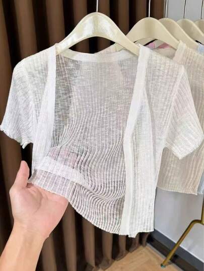 Resyla 女士纯色休闲百搭日常短袖上衣