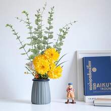人造桉树枝，人造桉树叶，人造假花，家居办公室花束摆件，婚礼装饰，圣诞装饰 - 綠色 - 查看 2