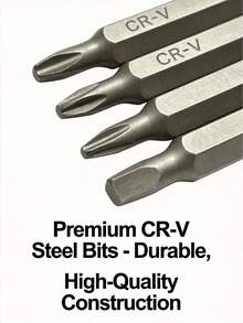 一套24合1迷你磁性精密螺丝刀套装，碳钢材质，现代家居磁性螺丝刀套装，小型螺丝刀套装，父亲节礼物，必备家用工具（星形、Y形、梅花形、三角形、十字形、一字形、U形、六角形），适用于眼镜、笔记本电脑、智能手机、手表、玩具等维修 - 多色 - 查看 5