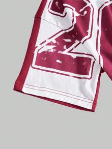 Street Life 女式 Y2K 千禧年复古拼布印花休闲运动性感短款露肩上衣 - 彩色 - 查看 3