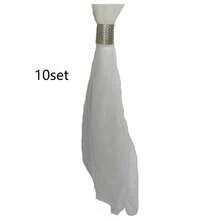 10PCS /1 Set Wedding Aisle Decorations, 39.37 Inch White Sheer Tulle, Wedding Chair Decor, Aisle Decor, Bridal Shower Venue Decor, Suitable For Church, Bridal Shower, Wedding Reception, Party - multicolor - View 9