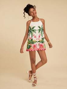 Travachic KIDS 少女碎花无袖休闲度假连衣裙 - 彩色 - 查看 6