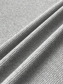 Glimmora 女士蝴蝶结刺绣罗纹休闲吊带背心 - 淺灰色 - 查看 6