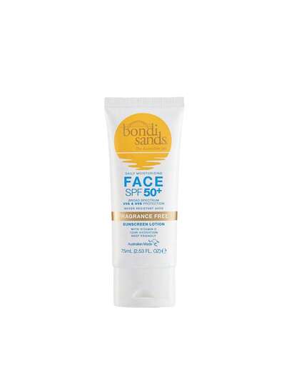 Bondi Sands Fragrance Free Face Sunscreen Lotion SPF 50+ 75 Ml