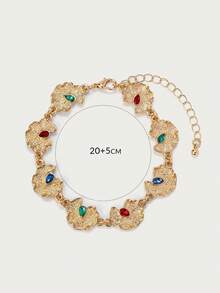 Glisma Vòng tay dây xích dành cho nữ, Cao cấp/Cổ điển/Sang trọng, Quyến rũ/Cổ điển, Dành cho Mẹ/Phụ nữ/Cô gái/Mẹ, Mùa hè/Đi biển/Dạ hội/Tiệc tùng, Nhiều lớp/Đá quý/Hạt cườm/Pha lê - Sáng - Xem 7
