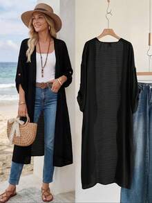 EMERY ROSE Áo khoác nữ Mùa đông Áo thu Trang phục mùa thu cho phụ nữ Trang phục mùa thu Trang phục công sở Trang phục đi chơi - màu đen - Xem 1