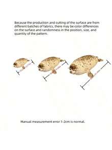 1个逼真海狮毛绒玩具，海洋生物，小海狮抱枕，儿童安抚玩偶。 - 黃咖拼色 - 查看 5
